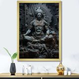 Hinduism Shivas Somber Slate - Spiritual Canvas Wall Art