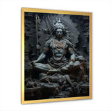 Hinduism Shivas Somber Slate - Spiritual Canvas Wall Art