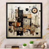 Brown And Black Divine Simplicity - Abstract Canvas Wall Art