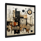 Brown And Black Divine Simplicity - Abstract Canvas Wall Art