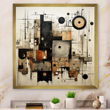 Brown And Black Divine Simplicity - Abstract Canvas Wall Art