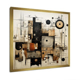 Brown And Black Divine Simplicity - Abstract Canvas Wall Art