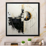 Beige And Black Divine Simplicity II - Abstract Canvas Wall Art