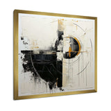 Beige And Black Divine Simplicity II - Abstract Canvas Wall Art