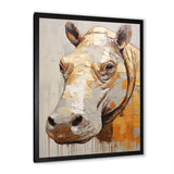 Hippopotamus Portrait - Hippopotamus Home Decor Art
