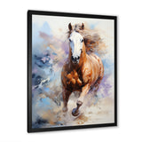 Galloping Horse In Action - Horse Large Canvas Wall Art