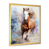 Galloping Horse In Action - Horse Large Canvas Wall Art