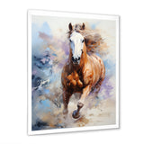 Galloping Horse In Action - Horse Large Canvas Wall Art