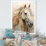 Sophisticated Horse Portrait - Horse Living Room Wall Art