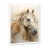 Sophisticated Horse Portrait - Horse Living Room Wall Art