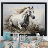 Minimalist Horse Stride - Horse Canvas Wall Art