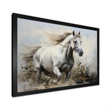 Minimalist Horse Stride - Horse Canvas Wall Art