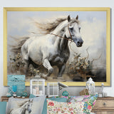 Minimalist Horse Stride - Horse Canvas Wall Art