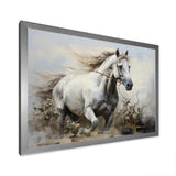 Minimalist Horse Stride - Horse Canvas Wall Art