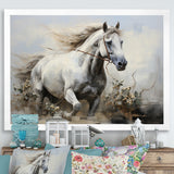 Minimalist Horse Stride - Horse Canvas Wall Art