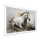 Minimalist Horse Stride - Horse Canvas Wall Art