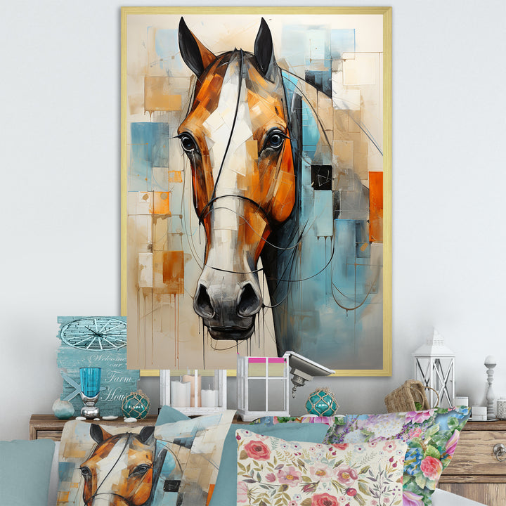Horse Grace Portrait - Brown Horse Wall Art