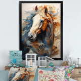 Horse Grace Portrait I - Animals Canvas Wall Art