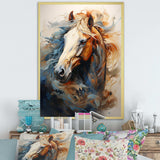 Horse Grace Portrait I - Animals Canvas Wall Art