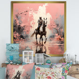 Romanticism Galloping Horse - Horse Canvas Wall Art