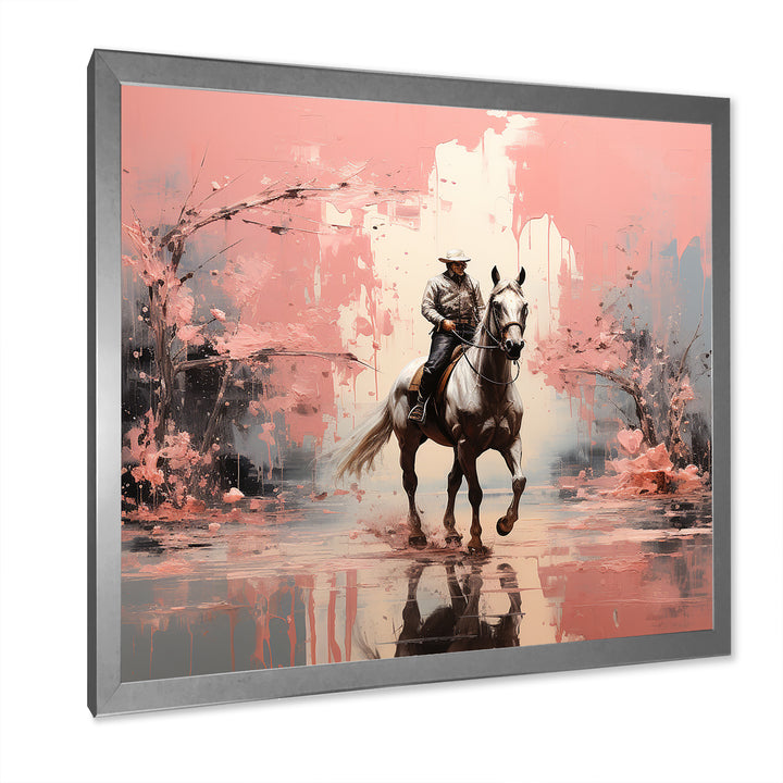 Romanticism Galloping Horse - Horse Canvas Wall Art
