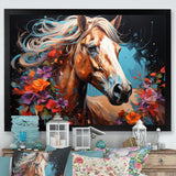 Horse Portrait Street Art - Horse Wall Decor