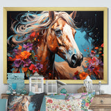 Horse Portrait Street Art - Horse Wall Decor