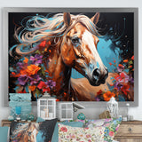 Horse Portrait Street Art - Horse Wall Decor
