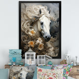 Blooming Surreal Equine Portrait - Horse Wall Art Prints