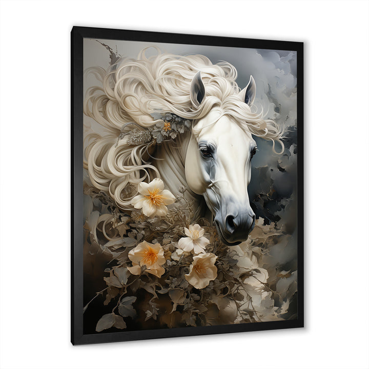 Blooming Surreal Equine Portrait - Horse Wall Art Prints
