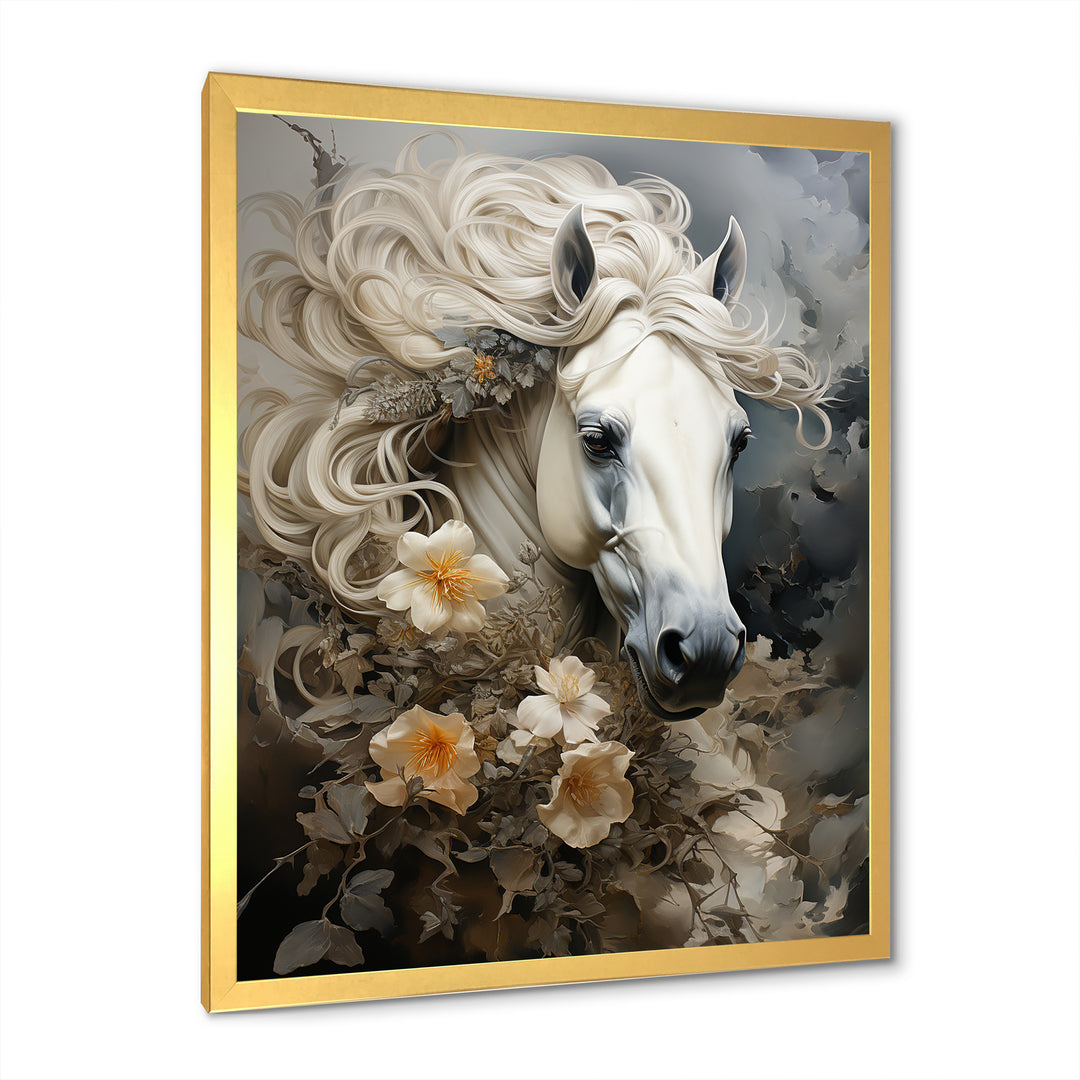 Blooming Surreal Equine Portrait - Horse Wall Art Prints