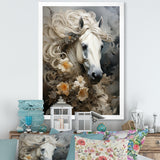 Blooming Surreal Equine Portrait - Horse Wall Art Prints