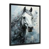 Surrealism Inspired Painting Showcasing A Horse - Gray Horse Wall Art