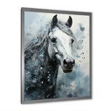 Surrealism Inspired Painting Showcasing A Horse - Gray Horse Wall Art