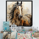 Horse Symbolic Freedom - Animals Canvas Wall Art