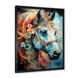 Whimsical Of A Flower Horse Cantering In Fog - Horse Wall Art Prints