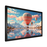 A Playful Hot Air Balloons Bliss - Hot Air Balloon Canvas Wall Art