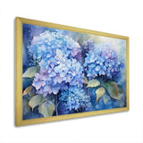 Blue Hydrangea Farmhouse Still Life I - Floral Canvas Wall Art