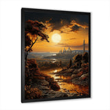 Jerusalem Sunset Dome Of The Rock - Spiritual Canvas Wall Art