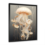 Minimalism Jellyfish Wonders - Jellyfish Living Room Wall Art