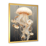 Minimalism Jellyfish Wonders - Jellyfish Living Room Wall Art