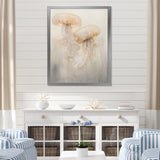 Minimalism White Jellyfish Dreams - Jellyfish Canvas Wall Art