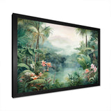 Tropical Wilderness Escape III - Landscapes Canvas Wall Art