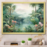 Tropical Wilderness Escape III - Landscapes Canvas Wall Art