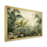 Vintage Jungle Landscape - Landscapes Canvas Wall Art