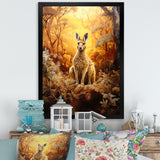 Kangaroo Portrait Ponder Bushland - Kangaroo Wall Art Prints