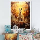 Kangaroo Portrait Ponder Bushland - Kangaroo Wall Art Prints