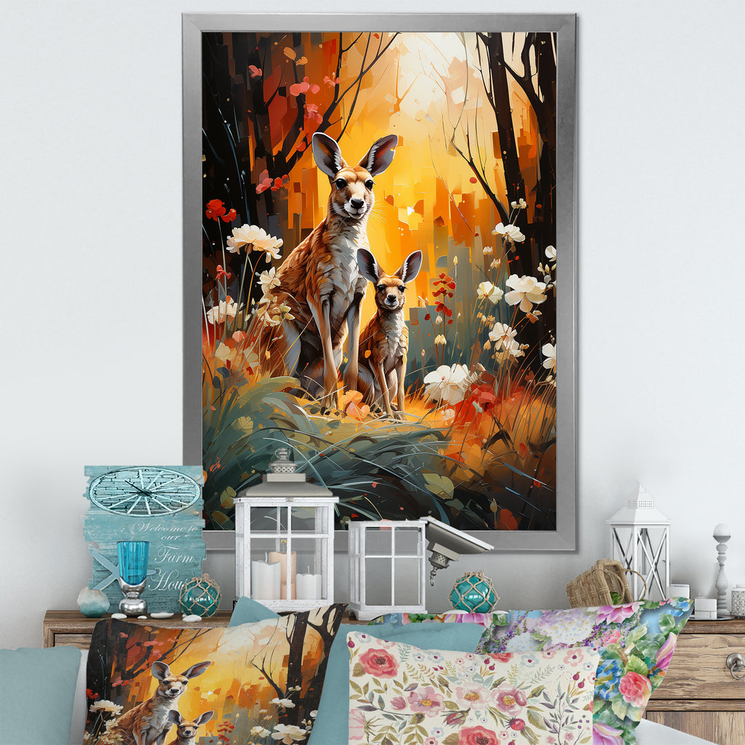 Kangaroo Eucalyptus Flower Oasis - Kangaroo Home Decor Art