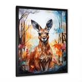 Colorful Kangaroo Popart Spirit - Kangaroo Canvas Wall Art