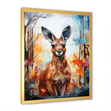 Colorful Kangaroo Popart Spirit - Kangaroo Canvas Wall Art